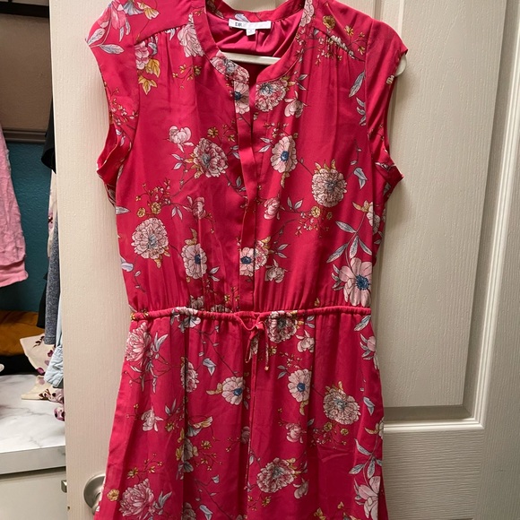 DR2 Pink Raglan Cap Sleeve Sundress - Picture 1 of 4